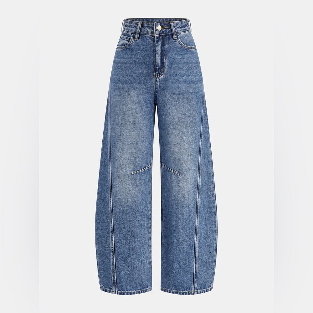 Commense Blue Wide-Leg Jeans